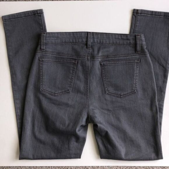 Eileen Fisher Organic Cotton Skinny Jeans in Gray - 4P - Picture 3 of 5